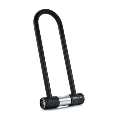 China Hot Selling Waterproof Bicycle Alarm 120dB IP67 14mm U Shackle Bicycle Scooter U Lock Steel Bike for sale