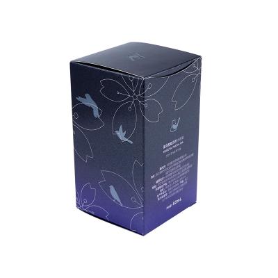 China Recycled Materials Wholesale Custom Printing Serum Box Paper Skin Care Products Jar Silver Cardboard Packaging Cosmetic Box for sale