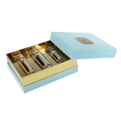 China Recycled Materials Premium Lid Perfume Box Perfume Product Set Box And Base Gift Box for sale