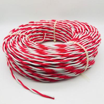 China Red And White Fire Alarm Cable PVC Insulated Electrical Wire Cable For RVS Fire Alarm for sale