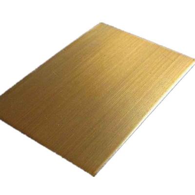 China Manufacturer Gold Stainless Steel Hard Sheet 201 Stainless Steel Professional Covering Sheet for sale