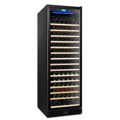 China Wholesale Household Wine Refrigerator Double Zone Temperature Control 171Bottle Cooler Cooler Box for sale