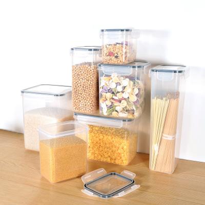 China Freshness Preservation 24 Suits Transparent Square Sealed Box For Grain Cool Box Multigrain Nuts Multigrain Food Storage Moisture Proof Storage for sale