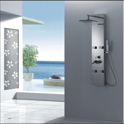 China OEM Chrome Finished Rainfall Shower Panels with 8 Adjustable Nozzles for sale