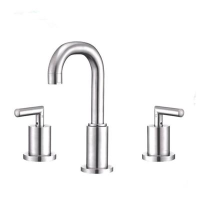 China Fancy Chrome Finish Two Handle Bathtub Faucet Cold and Hot Water Mixer for sale