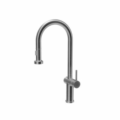 China Contemporary Single Handle Pull Out Kitchen Faucet / Kitchen Pull Out Taps for sale