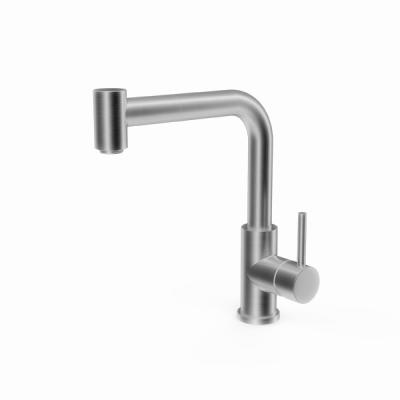 China One Handle Pull Out Kitchen Faucet SS Hot And Cold Water Mixer Taps for sale