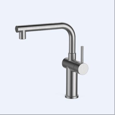 China Deck Mount Single Handle Kitchen Faucet / Waterfall Bathroom Faucet for sale