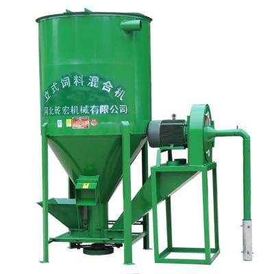 China Aquaculture and Animal Husbandry Household Drum Vertical Feed Mixers Stationary Mixer for Poultry Feed for sale