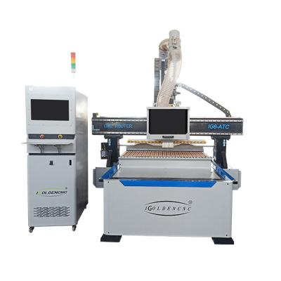 China Construction worksÂ   iGolden Rotary 3D CNC Router Machine 4 Axis Wood ATC 3D Wood Cnc Router Machine for sale