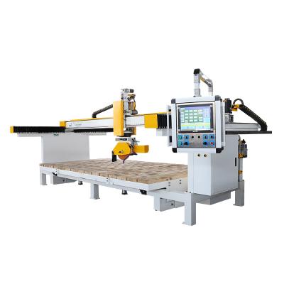 China Building Material Shops Granite Stone Marble CNC Bridge Saw 3200*2000mm Granite 5axis CNC Bridge Saw For Countertops for sale