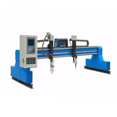 China Construction worksÂ   Borehole Type Plasma Iron Metal Gantry CNC Router Milling Cutting Machine for sale