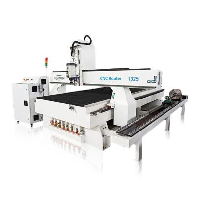 China China 4 Axis Hotels CNC Rotary Router Wood Device Router With Vacuum Cheap Price for sale