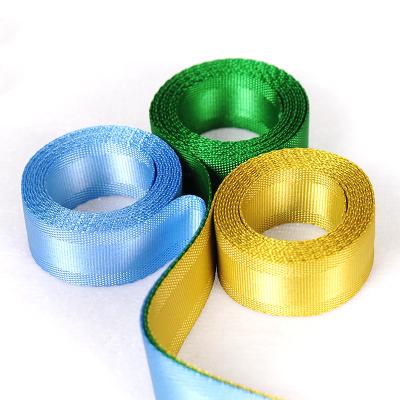 China Viable wholesale factory direct plain weave clothes decoration nylon ribbon garment webbing strap gift box custom logo for sale