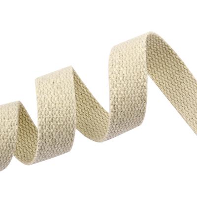 China New Listing 1.5Mm Cotton Webbing Strap Wholesale Un-viable 100% Viable Jacquard Woven for sale