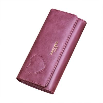 China RFID Wallet Women's Long New Fashion Large Capacity RFID Leather Handbag for sale