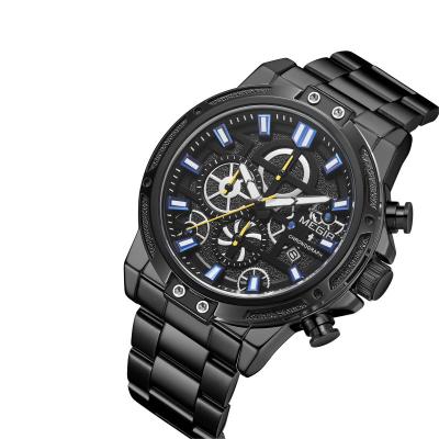 China Cool chronograph 2019 metal band megir watches for men original for sale