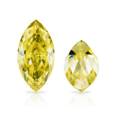 China Premium Fancy Yellow Diamonds Gem Stone Moissanite Moissanite |1mm 2mm 3mm 1ct 3ct 4ct, Round//Pear/Octagon/Oval Baguette Cut Moissanite for sale