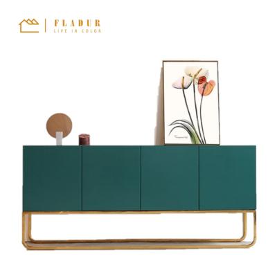 China Metal Convertible Modern Sleek Frame Living Room Storage Wooden Dining Cabinets for sale