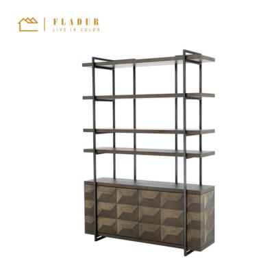 China Durable Italian Luxury Modern Solid Wooden Cabinets Living Room Bedroom Display Stainless Steel Metal Cabinets for sale