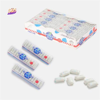 China South Africa normal edible 18g rectangle double white turbo cool ice cream chewing gum mint for wholesale for sale