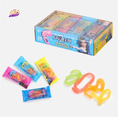 China Rainbow Spaghetti Natural Fruit String Tasty Stick Gummy Delicious Jelly Candy For Middle East for sale