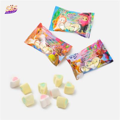 China Heart Shape Cotton Candies Natural Bulk Packing Marshmallow Sweet Cheerful Mini Custom Candy For Vegan for sale