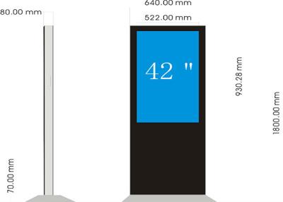 China Museum LCD Digital Signage / 55 Inch Digital Signage Monitor Display for sale