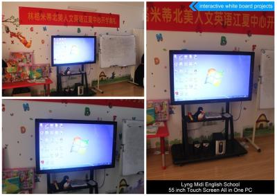 China Het duurzame Interactieve Aanrakingsscherm Vertonings/46 Duim LCD Monitortouchscreen Te koop