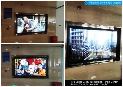 China Interactive Commercial Touch Screen Display / Wall / Panel / Curtain 84 Inch for sale