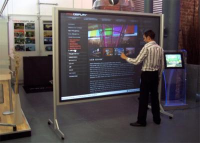 China High Brightness Capacitive Touchscreen Display , Touch Screen Interactive Whiteboard for sale