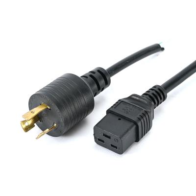 China Commercial US Plug AC Power Cord Desktop 3 Fork US Power Cord Extension Power Cord Electrical Cable for sale