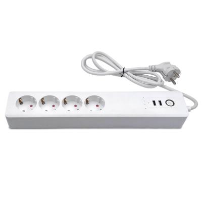 China Includes 5 feet of group penetration. Power Supply EU Power Strip Power Extender With USB Outlets Surge Protector Extender WIFI And ZigBee Socket for sale