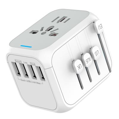 China Universal Travel Travel Adapter Universal Travel Adapter with Usb and Type-C Smart Usb Charger Socket Electrical Outlet for sale