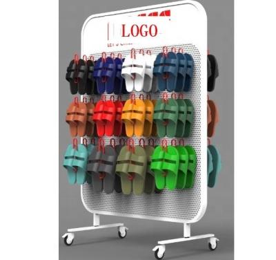 China The branded store shoes stand flip flop display rack, sandals display stand, display stand for slipper for sale