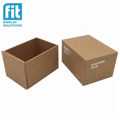 China Recycled Materials Cheap Brown Plain Single Cardboard Paper Box for sale