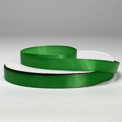 China Colorful Polyester Ribbon Green Poly Satin Ribbon 1cm-18cm Width for sale