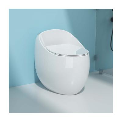 China Concealed Cistern Egg Shape Lavatory Modern One Piece Toilet P/S Traps 300mm Floor-standing Toilets for sale