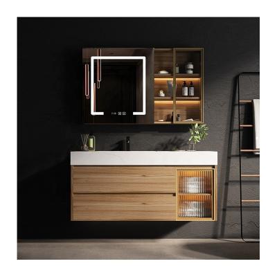 China Modern Luxury Bathroom Storage Cabinets and Vanity Bathroom Basin Cabinet for sale