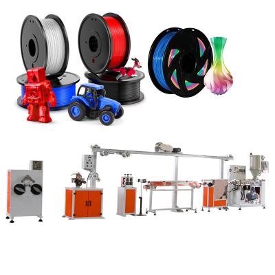 China Wire 20KG/Hr 25KG/Hr 3D Printer ABS Filament Extruder Plastic Single Screw Filament Extruder for sale