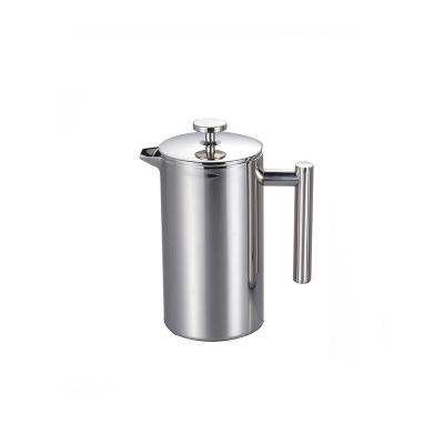 China Food Grade Large Capacity Press Design 1L Stainless Steel Sustainable French Coffee Maker for sale