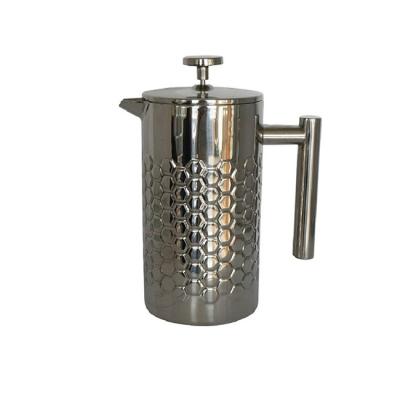 China Sustainable Classic Modern Style Stainless Steel Coffee Makers Hand Pump French Press for sale