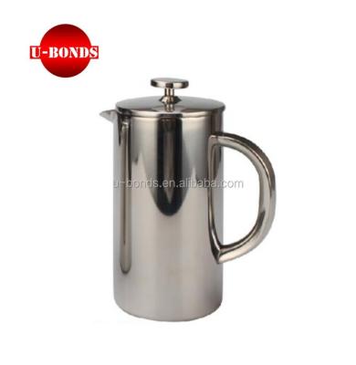 China Sustainable Double Wall Stainless Steel Coffee Maker for sale