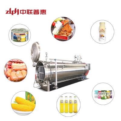 China Energy Saving Steam and Air Industrial Canned Food Sterilizer Retort Machine Canning Food Autoclave for sale