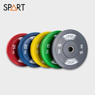 China Commercial Use Wholesale Weight Plates Weight Lifting Gym Rubber Barbell Plates for sale