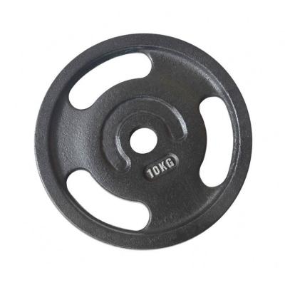 China Cheap Eco - Friendly Weightlifting 5kg 10kg 20kg 1 Inch Pounds Cast Iron Weight Plate for sale