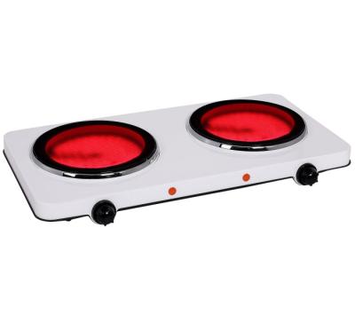 China Regulator Progressive Power-Give Dual Burners Precise New Design Infrared Cooker Ceramic Griddle 2400w for sale