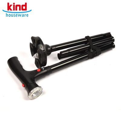 China ABS latest style black ultimate magic cane with alarm walking stick for the elderly for sale