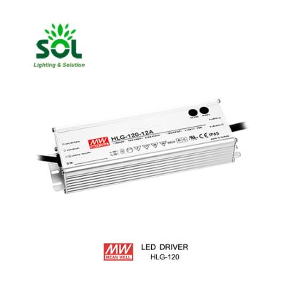 China Meanwell HLG-120H-12 120W Constant Voltage Constant Current Mode Output 12V LED Driver HLG-120H-12 for sale