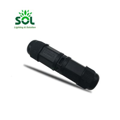 China Outdoor Cable IP68 3pin Waterproof LED Module Screw Free Waterproof Electrical Socket for sale